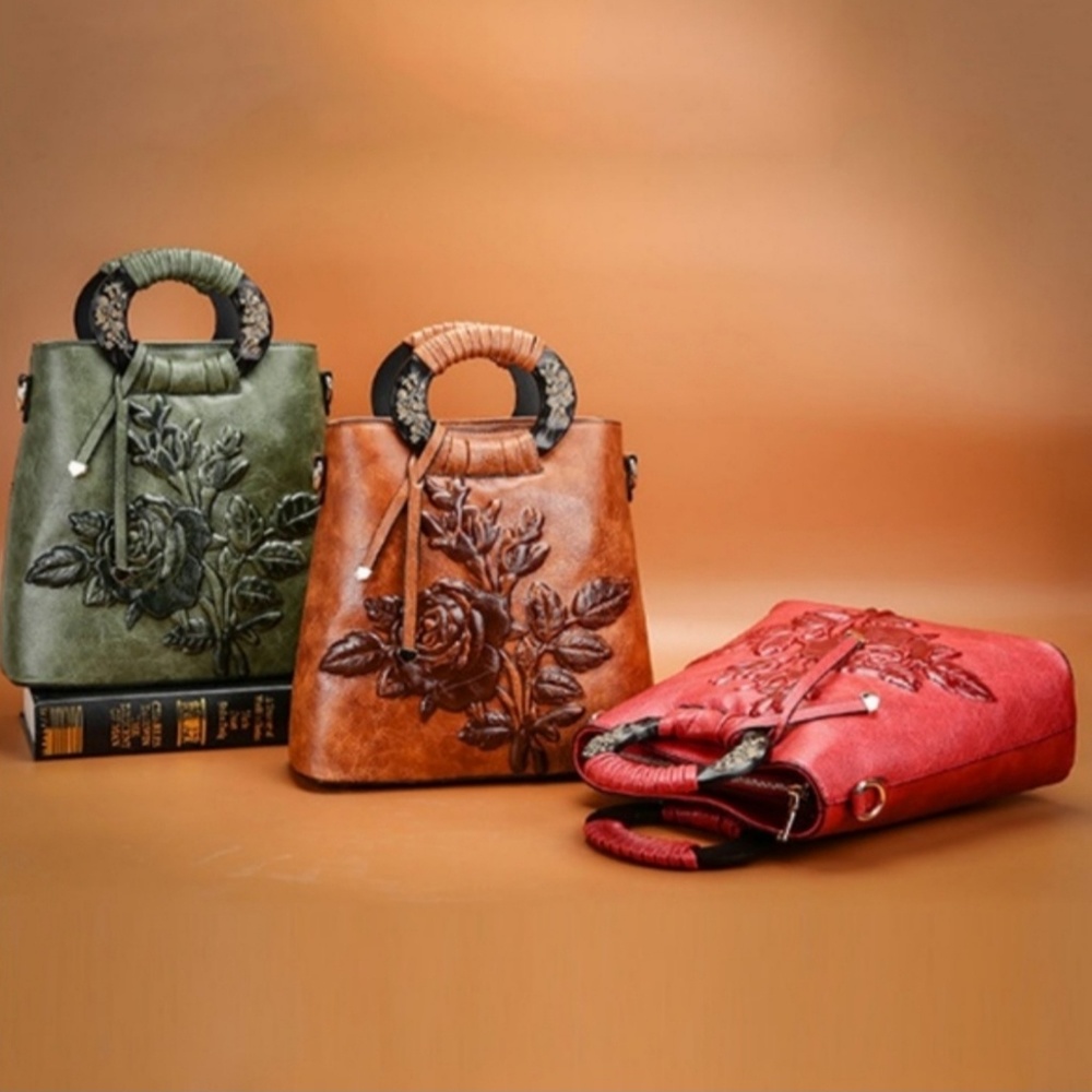 Embossed PU Leather Women's Shoulder Bag